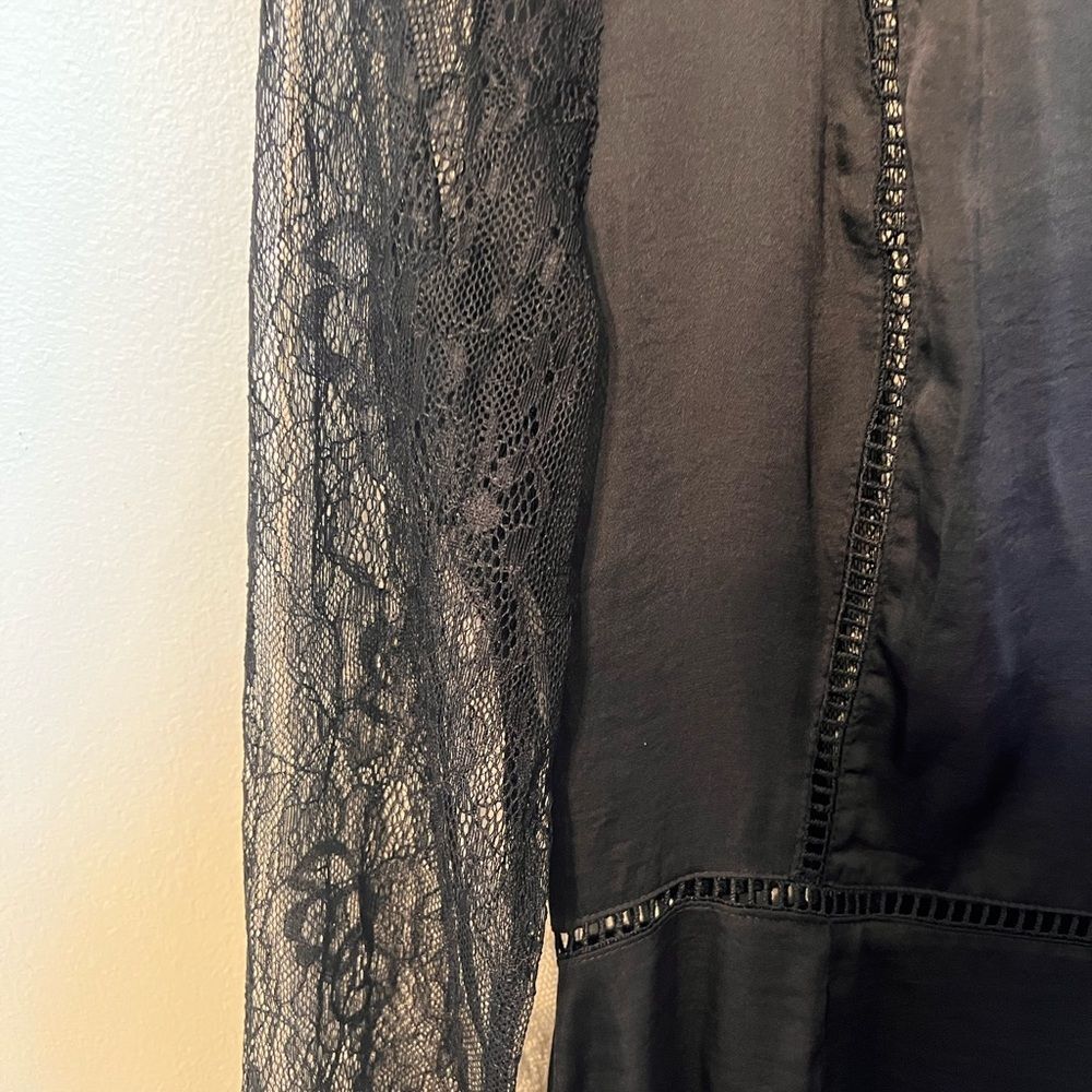NWT Zara Black Lace Dress Size S - Picture 3 of 5